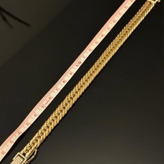 【新品】ダイヤ0.3ct＋K18 12面トリプル 喜平ブレスレット 50g の画像