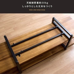 テレビボード　ローボード　Lewis ルイス ヴィンテージ ブルックリン　パイン　スチール　北欧の画像