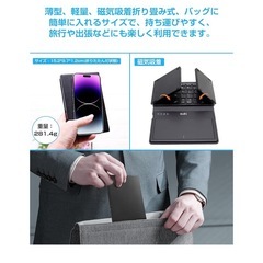 Rucceko　キーボード ワイヤレス 折り畳み bluetoothとusb無線両対応 EWiN 大きいトラックパッドとテンキー付きの画像
