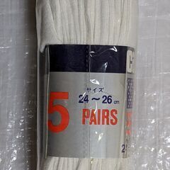 靴下 CASUAL SOCKS 5 PAIRS 【未使用品】の画像