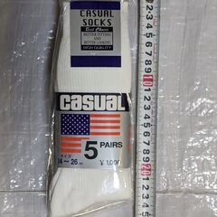 靴下 CASUAL SOCKS 5 PAIRS 【未使用品】の画像