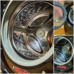 人気 スタイリッシュでコンパクト   洗濯6.0kg 乾燥3.0Kg ドラム式洗濯機 パナソニック プチドラム NA-VD200L  左開き・コモンブラック の画像