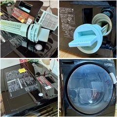 人気 スタイリッシュでコンパクト   洗濯6.0kg 乾燥3.0Kg ドラム式洗濯機 パナソニック プチドラム NA-VD200L  左開き・コモンブラック の画像