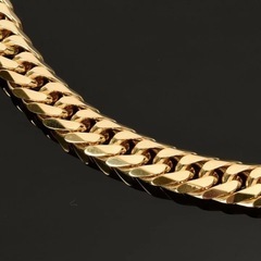 【新品未使用】K18 6面ダブル 極太喜平ブレスレット 199.9gの画像