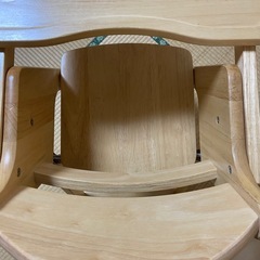 KATOJIカトージ 木製ハイチェア CENA ステップ切り替え ナチュラル   おまけ付きの画像