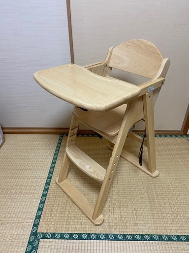 KATOJIカトージ 木製ハイチェア CENA ステップ切り替え ナチュラル   おまけ付き