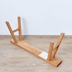 【美品】【無印良品】希少　木製ベンチ大　ラバーウッド材  (江東区森下駅周辺)の画像