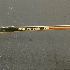 K18 FENDI メガネフレームの画像