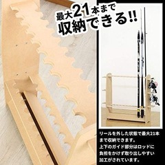 釣竿ラック ダブル ロッドスタンド ロッドホルダー 釣り竿掛け リールホルダーの画像