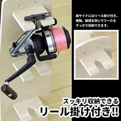 釣竿ラック ダブル ロッドスタンド ロッドホルダー 釣り竿掛け リールホルダーの画像