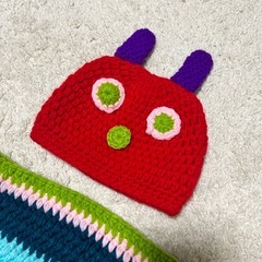 ⭐美品⭐ はらぺこあおむし ニューボーンフォト 新生児 乳児 コスプレ ベビー 月齢フォトの画像