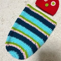 ⭐美品⭐ はらぺこあおむし ニューボーンフォト 新生児 乳児 コスプレ ベビー 月齢フォトの画像