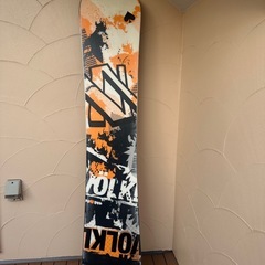 K2 スノーボード オレンジ/ブラックの画像