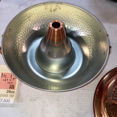 純銅製26cmしゃぶしゃぶ鍋の画像