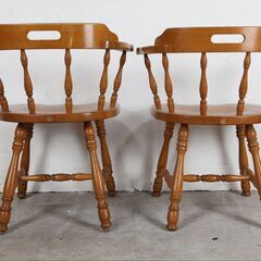 『HIDA』飛騨産業 キツツキ アームチェア キャプテンチェア ダイニングチェア 食卓チェア リビングチェア チェア 椅子 2脚セット RWcha130の画像