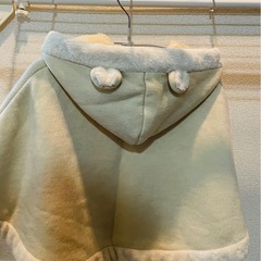 ミキハウス　ポンチョ　耳付き70-90の画像
