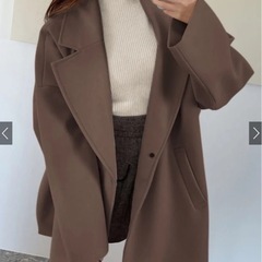 GRL フェイクウールコクーンジャケット フリーサイズ の画像