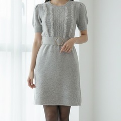 【12/23まで】【M】秋冬ニットワンピ 2点セットの画像