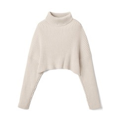 GRL　タートルネッククロップド丈ニット フリーサイズの画像