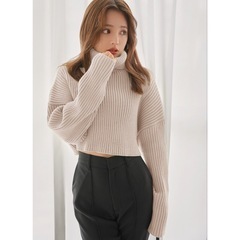 GRL　タートルネッククロップド丈ニット フリーサイズの画像