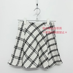まとめ値引🉑GRL ダイヤチェック柄ツイードフレアミニスカート Sサイズ  の画像