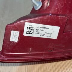 MercedesBenz メルセデスベンツ W222 Sクラス 前期 純正 LED テールライト テールランプ L側 A2229065401 / 611041Lの画像