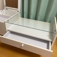 ホワイト　
ローテーブル　の画像