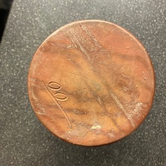 12/25まで店頭商品一部を除き半額クリスマスSALE!!開催中　サ2512-109 備前焼き 花瓶 茶色 キズ汚れ有りの画像