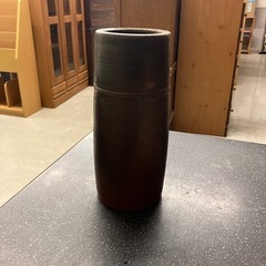12/25まで店頭商品一部を除き半額クリスマスSALE!!開催中　サ2512-109 備前焼き 花瓶 茶色 キズ汚れ有りの画像