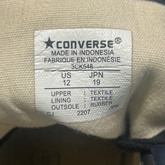コンバース　スニーカー　19cmの画像