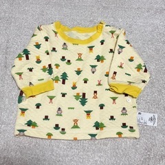 UNIQLO プーさん　80cm パジャマ上下セットの画像