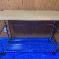 ラックテーブル+ゴミ箱の画像