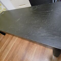 長机 ローテーブル 黒の画像