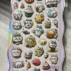 ちいかわ立体シール　3Dシール　ちいかわ　ボンボンドロップシール　ぷくぷくシール
の画像