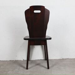 展示品『KAMUI』神居民芸 小椅子 ダイニングチェア 板座チェア 食卓チェア リビングチェア チェア 椅子 RWcha131の画像