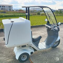 ホンダのジャイロキャノピー　リア大きなBOX付き。配達や買い物にとても便利。の画像