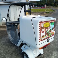 ホンダのジャイロキャノピー　リア大きなBOX付き。配達や買い物にとても便利。の画像