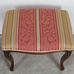 展示品『イタリア製』スツール オットマン チェア 椅子 イス 猫脚 RWcha133の画像