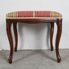 展示品『イタリア製』スツール オットマン チェア 椅子 イス 猫脚 RWcha134の画像
