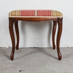 展示品『イタリア製』スツール オットマン チェア 椅子 イス 猫脚 RWcha134の画像