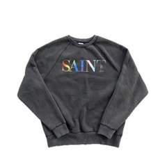 SAINT MICHAEL ユーズド加工 クルーネックスウェット 全サイズ在庫 一周で発送の画像