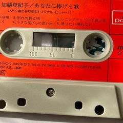 加藤登紀子カセットテープ集の画像