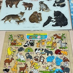 ジグソーパズル 4個セット 動物 ノンタン キティの画像