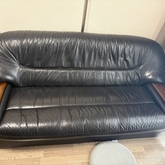 12/20引取限定_本革ソファの画像