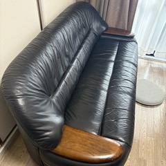 12/20引取限定_本革ソファの画像