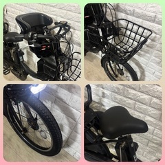 ✨美品✨室内保管✨ヤマハ パスバビー 電動自転車 大容量8.7Ah 子供乗せ  🌈新基準🌈t106の画像
