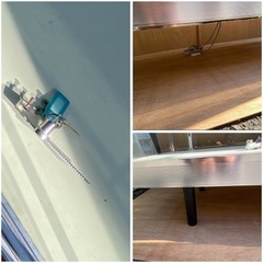 大型ガラスケース　蛍光灯照明付き　棚板　扉　鍵付きの画像