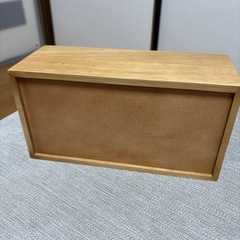 無印良品の木製ティッシュケースの画像