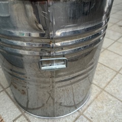 筒形 ステンレス缶 保存容器 古民家 ガーデニング(小)の画像