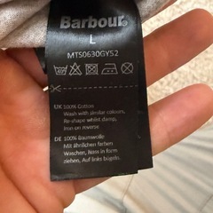Barbour（バブアー）ロゴTシャツ XL グレーの画像